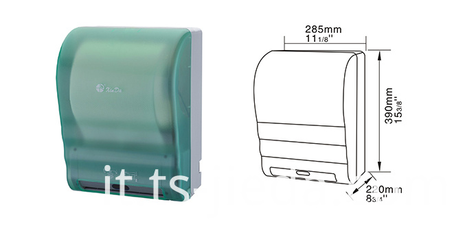 Dispenser di asciugamani di carta touch free con controllo tramite microcomputer Touch free paper towel dispenser with Microcomputer control